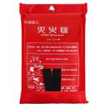火焰战士 防毒面具灭火器灭火毯应急包消防家用火灾逃生三件套（逃生面具 灭火毯1米 555水基）HFM-3