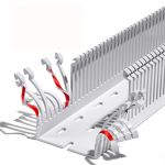 冰禹 BJ321 PVC线槽 配电箱电气控制柜走线明装开口布线齿形线槽 60*60（1米/根）