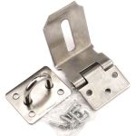 冰禹 BJyl-11 加厚不锈钢锁扣（配螺丝）安全挂锁 90度搭扣款 4寸