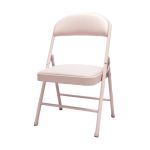 洛港 钢板底座粉腿粉面简易折叠椅办公椅会议椅电脑椅餐椅 400*400*790