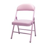 洛港 钢板底座紫腿紫面简易折叠椅办公椅会议椅电脑椅餐椅 400*400*790