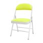 洛港 网布款钢板底座白腿绿面简易折叠椅办公椅会议椅电脑椅餐椅 400*400*790