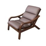 洛港 躺椅科技布-咖啡色轻奢单人沙发椅懒人靠背躺椅 875*693*791