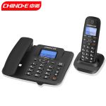 中诺（CHINO-E） 数字无绳电话机无线座机子母机一拖一套装内线通话一键拨号固定电话黑色W128 一拖一