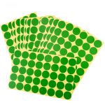 冰禹 BJ282 彩色圆点不干胶贴纸 圆形标签纸 25mm绿色2包（600贴/包）