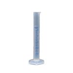 冰禹 塑料刻度量筒 实验室用加厚PP耐酸碱 蓝线印度量筒 100ml3个 bg-1