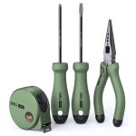 得力（deli）home系列工具4件套 手动工具套装 清雅绿HT0004L