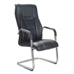 洛港 c51黑色乳胶坐垫办公椅电脑椅会议椅简约麻将椅人体工学弓形椅 470*580*1000