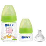 婴侍卫（BBG）新生儿晶钻玻璃奶瓶套装（140毫升+60毫升）(绿色)  PP938A