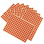 冰禹 BJ282 彩色圆点不干胶贴纸（2包）圆形标签纸 10mm红色2包（2475贴/包）