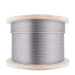 冰禹 BYC-50 304不锈钢钢丝绳 吊绳安全牵引钢丝绳 承载绳 2mm（7X7结构）100米
