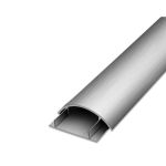 海斯迪克 gnjz-1370 铝合金线槽 半弧形地板地面穿线用 长度1米（4号）
