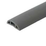 海斯迪克 gnxy-97 PVC阻燃地线槽  防踩明装软线槽 1米价 5cm宽 灰色