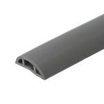海斯迪克 gnxy-97 PVC阻燃地线槽 防踩明装软线槽 1米价 3cm宽 灰色