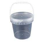 海斯迪克 HKW-289 透明塑料桶打包桶  密封桶食品腌制存储小水桶 5L（1个）