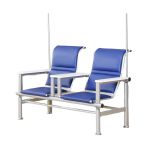 洛港 二人位白板扶手输液椅吊针点滴长椅候诊排椅卫生室沙发椅 1500*700*970