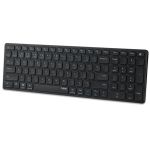 雷柏（Rapoo） E9350G 无线蓝牙键盘 办公键盘 超薄便携键盘 充电键盘 99键 电脑键盘 平板ipad键盘 黑色
