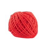 赫思迪格 彩色麻绳包装捆绑绳大红*1卷HGJ-1139