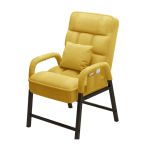 洛港 升级加粗款姜黄色沙发椅舒服久坐家用宿舍靠背办公沙发椅 500*560*950