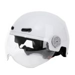 得力（deli）电动车头盔 夏季男女半盔 四季通用白色 DL885032