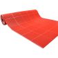 赫思迪格 内六角隔水垫 防滑垫PVC耐磨型地垫红色1.6m宽×15m整卷HSJZ-1566