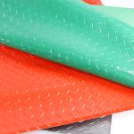 赫思迪格 防水防滑地垫 PVC塑胶垫子 绿色人字1.2米宽*1米单价 HSJZ-1561