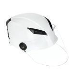 得力（deli）电瓶车头盔 半盔亮白均码（大小可调）55-60cm DL885026