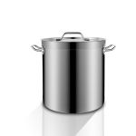菲迪斯（FISDDIS） 不锈钢桶商用特厚汤桶带盖70L 大容量汤锅卤水桶储物桶米桶 直径45高度45 TT04C45