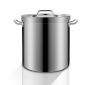 菲迪斯（FISDDIS）不锈钢桶商用特厚汤桶带盖117L 大容量汤锅卤水桶储物桶 直径50高度60 TT04C5060
