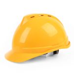 得力（deli）防砸抗冲击安全帽 黄色-基层员工应急常备 DL525011