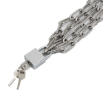 冰禹 BJ393 不锈钢链条锁 3把钥匙 4mm链条1.5米+30mm锁(不通开)