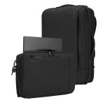 TARGUS泰格斯双肩电脑包15.6英寸商务背包单肩斜挎公文包多用包TBB587GL-70黑色