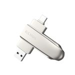 杰储（GCHUL）U120 USB3.2 手机电脑双接口超高速固态闪存U盘/优盘 银色 512G