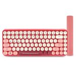 镭拓（Rantopad）RF200 蓝牙键盘粉色ipad平板专用无线女生办公专用圆点外接可连手机键盘套装