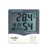 伊莱科（ELECALL）EC807 温湿度计电子数字温度计湿度计家用办公带时间闹钟数显温湿度表测温仪 个