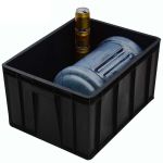 箱大王 Xdc-01  防静电周转箱 黑色塑料收纳箱零件盒 8号540*420*300无盖