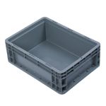 箱大王 Xlj-06 EU箱 收纳整理储物箱 加厚塑料物流箱 欧标汽配周转箱 零件盒灰色 600*400*175