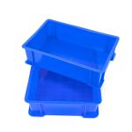 箱大王 Xlj-04 加厚塑料周转箱 零件盒螺丝收纳盒 3#蓝加高520*350*285mm