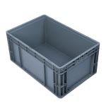 箱大王 Xlj-06 EU箱 收纳整理储物箱 加厚塑料物流箱 欧标汽配周转箱 零件盒灰色 600*400*280