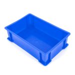 箱大王 Xlj-04 加厚塑料周转箱 零件盒螺丝收纳盒 5#蓝加高340*270*195mm