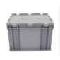 箱大王 Xlj-13 加厚塑料带盖运输物流箱 工具收纳箱零件箱 D箱-有盖灰色