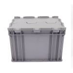 箱大王 Xlj-13 加厚塑料带盖运输物流箱 工具收纳箱零件箱 E箱-有盖灰色