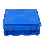 箱大王 Xlj-13 加厚塑料带盖运输物流箱 工具收纳箱零件箱 C箱-有盖蓝色