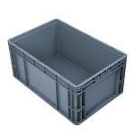 箱大王 Xlj-06 EU箱 收纳整理储物箱 加厚塑料物流箱 欧标汽配周转箱 零件盒灰色 600*400盖子