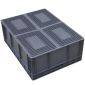 箱大王 Xlj-06 EU箱 收纳整理储物箱 加厚塑料物流箱 欧标汽配周转箱 零件盒灰色 800*600*230