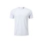 博茂源 篮球训练运动短袖速干衣户外透气运动T恤白色XL码