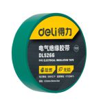 得力（deli）PVC电气绝缘胶带  绿色 DL5266  0.13mm*18mm*10m
