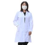 星工（XINGGONG）长袖白大褂 女学生实验室食品卫生工作服搬运工劳保服 女款 XG-DG3-L