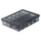 得力（deli）零件盒10格 (黑)13.5x10.5x3cm DL432301