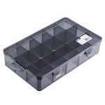得力（deli）零件盒15格 (黑)28x18x6cm DL432307